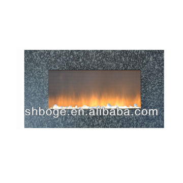 wall mounted indoor buring electrical heaters fireplace decorated with MDF frame